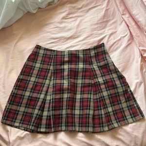 Urban renewal remnants plaid 90s mini skirt